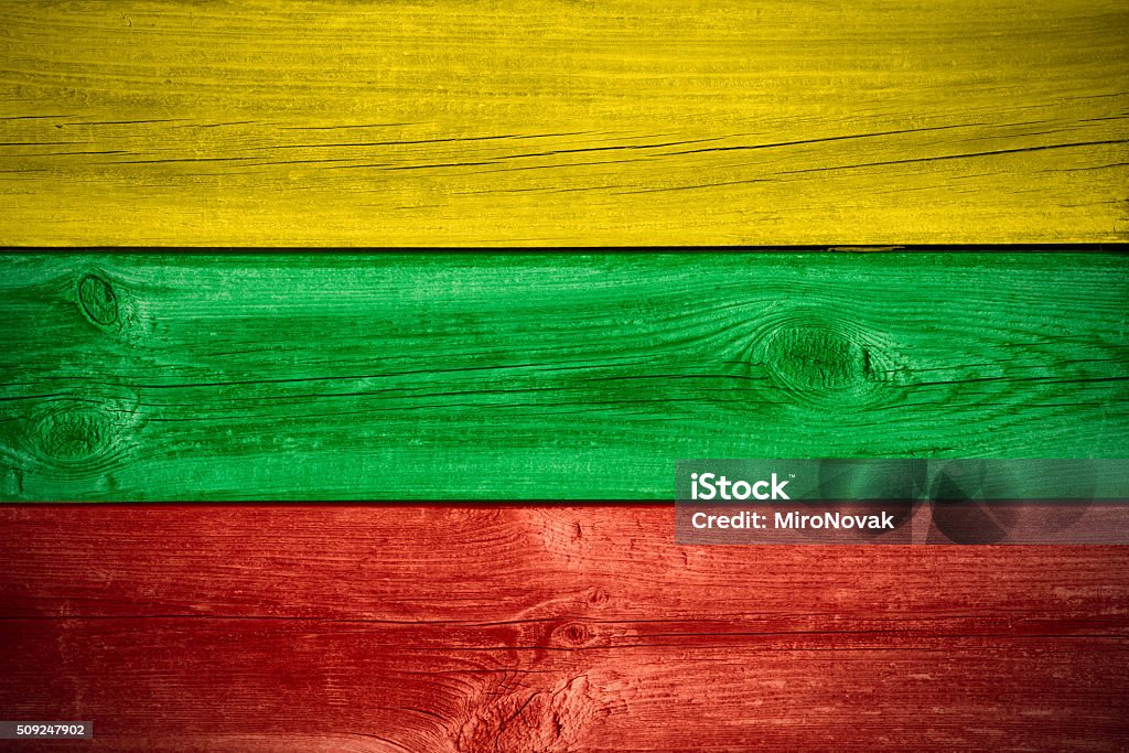 Bandeira Lituânia - Foto de stock de Bandeira royalty-free