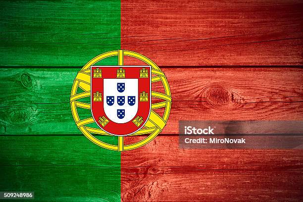 Portuguese Flag Stock Photo - Download Image Now - Backgrounds, Country - Geographic Area, Flag