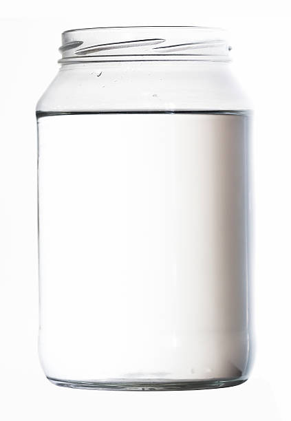 Glass jar with water