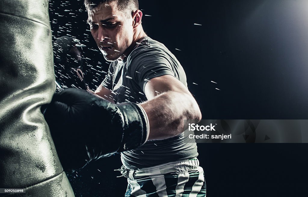 Potência de boxe - Foto de stock de Boxe - Esporte royalty-free