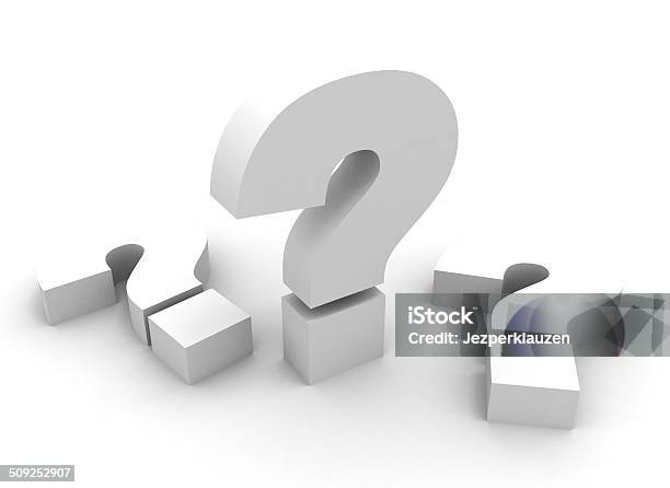 Question Marks Stock Photo - Download Image Now - Question Mark, White Background, Asking