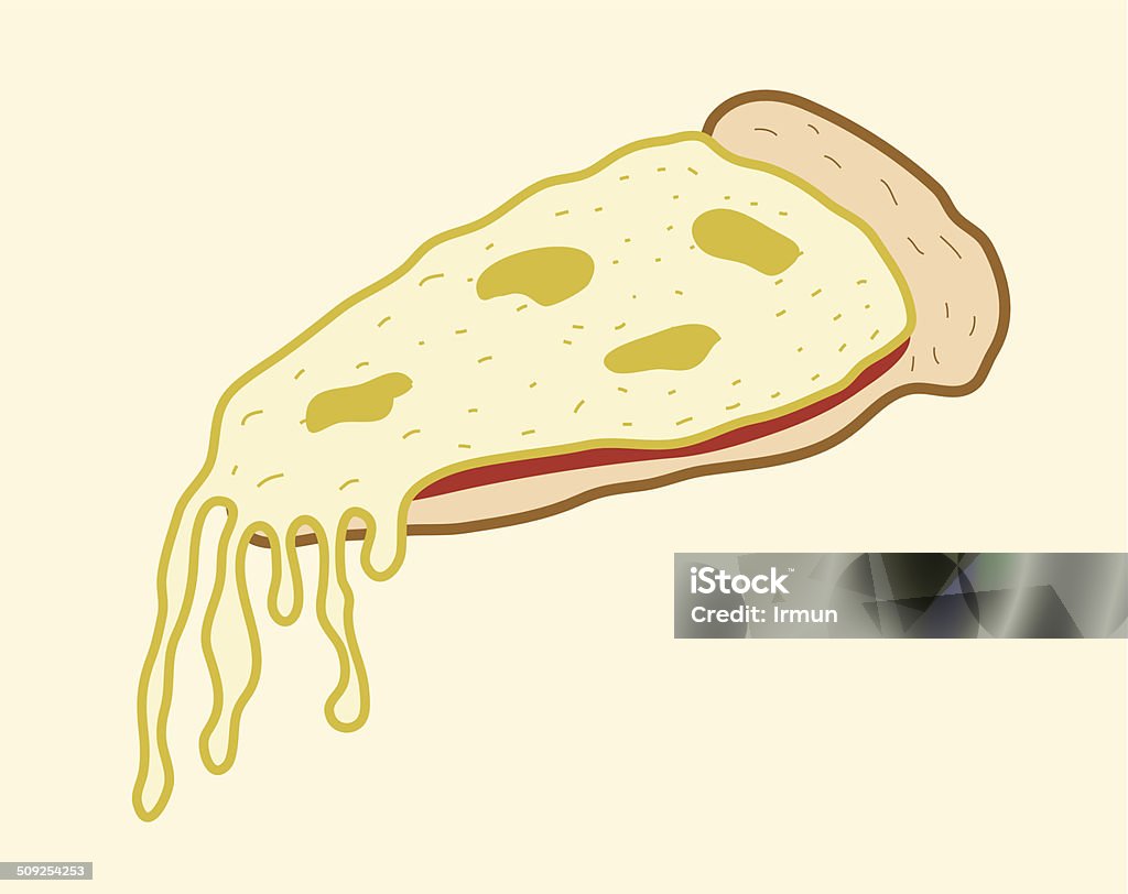 Chizza Vector Cheese Pizza Vector Illustration Stock Illustration - Download Image ...