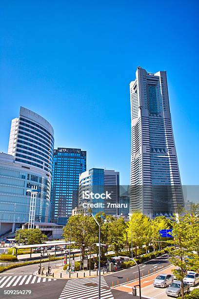 Yokohama Minato Mirai District Stock Photo - Download Image Now - Car, Clear Sky, Construction Industry