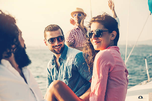 istock Summer party on a yacht 509254452