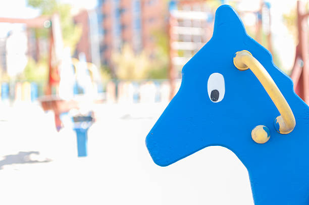 Play horse in playground