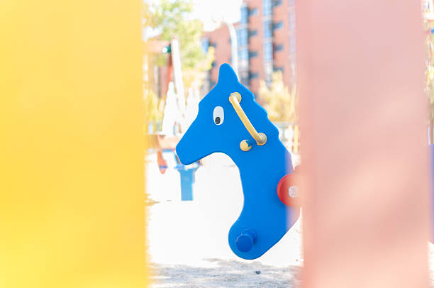Play horse in playground