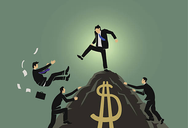 king of the hill this is an illustration about competitive capitalism essence leading attitude stock illustrations