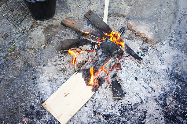 istock wooden bonfire To keep warm in the winter. 509256948