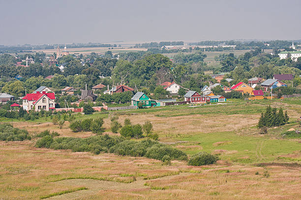 istock summer landscape, kind from a tower, city Suzdal, Russia 509258049