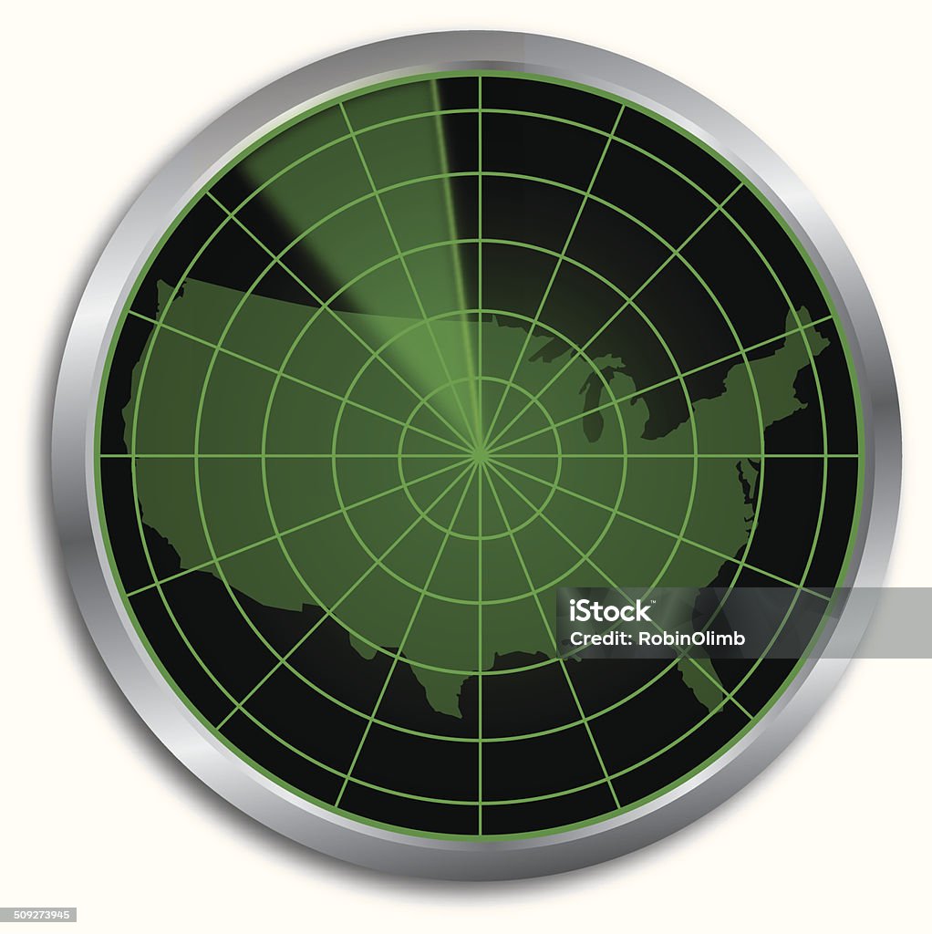 Radar Map Example Usa United States Radar Map Stock Illustration - Download Image Now ...