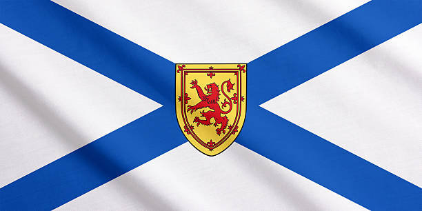 Waving flag of Nova Scotia