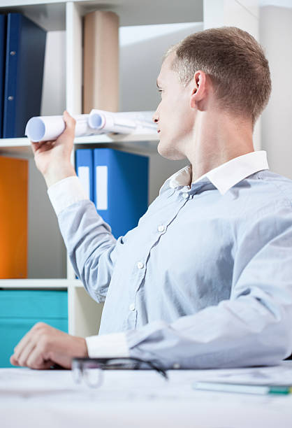istock Male architect in the office 509275773