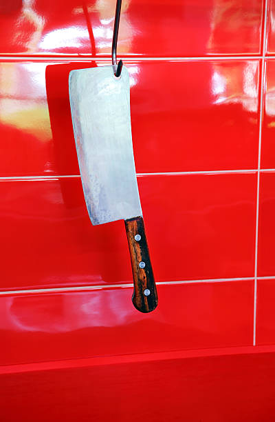 meat cutter stock photo