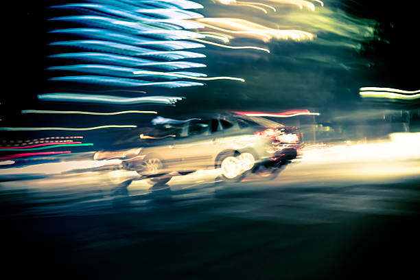 istock Busy traffic on a street at night 509276913