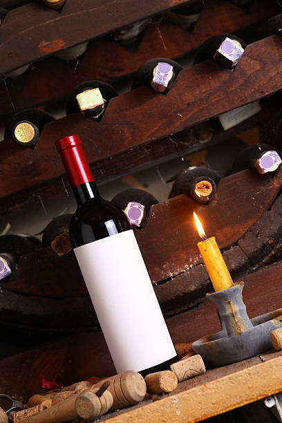 istock Vintage red wine in cellar 509279259