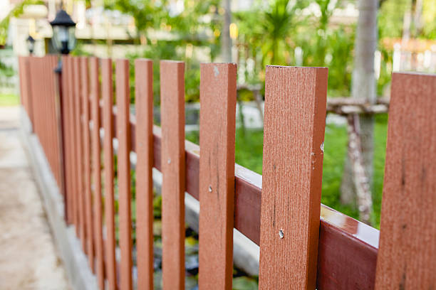 istock Wood fence in park 509287110