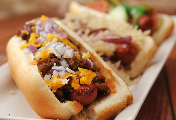 istock Gourmet Stadium Dogs Close Up 509287124