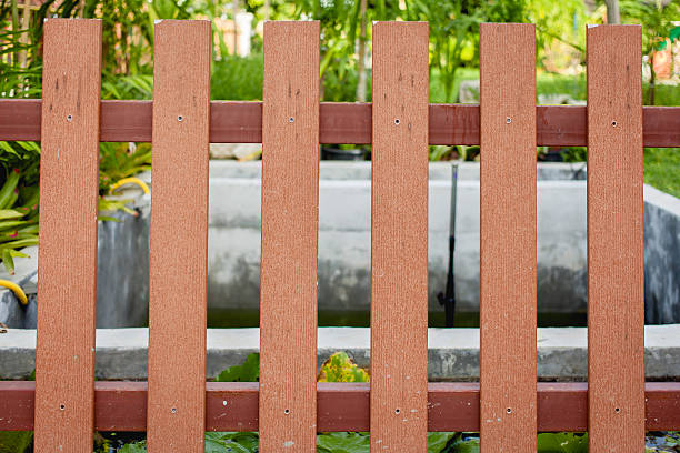 istock Wood fence in park 509287664