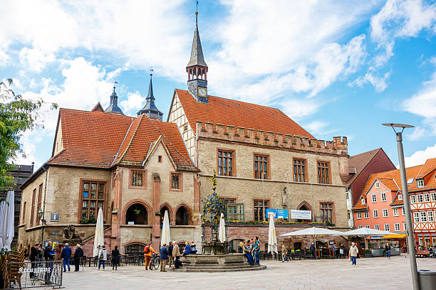 Goettingen, Germany. Center of the Goettingen Old Town. stock photo