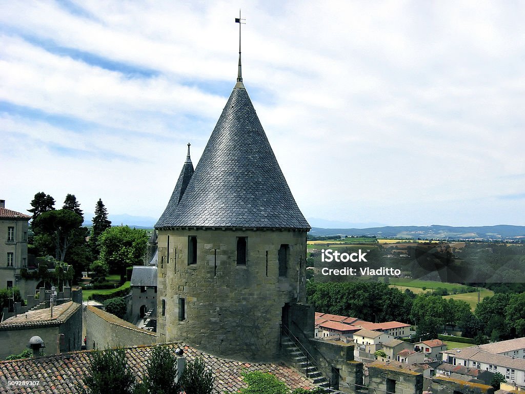 Carcasona castle, Francia - Foto de stock de Aire libre libre de derechos