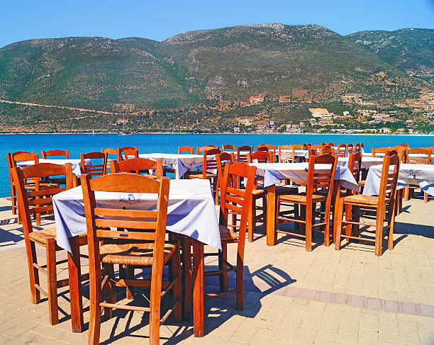 istock Traditional Greek tavern at the beach in Greece 509290931