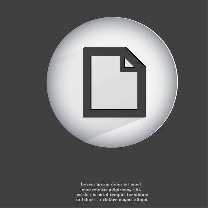 paper Flat modern web button with long shadow and space for your text. .