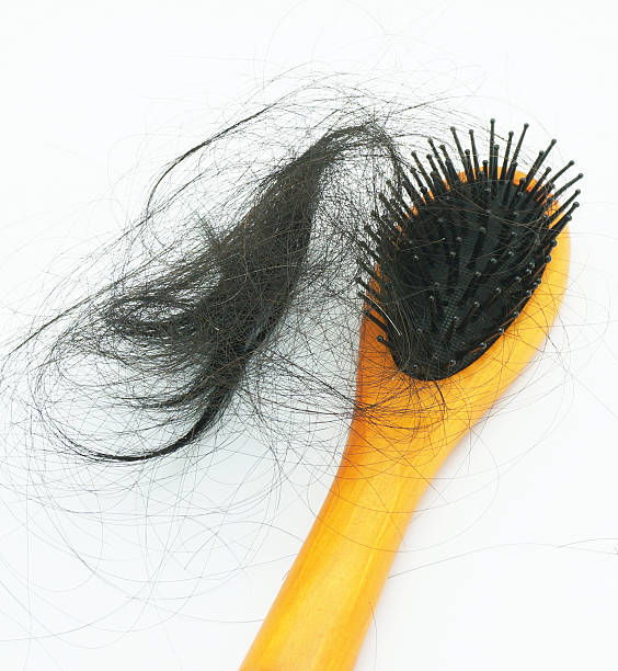 istock Hair brush with lost hair 509292331