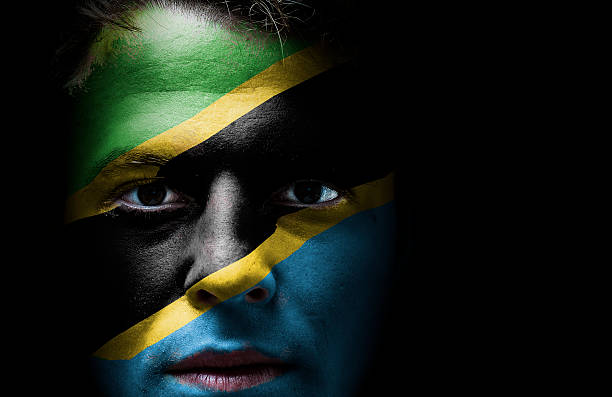 istock Tanzania flag on face 509293447