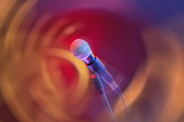 istock Image of Blur background with microphone in concert 509295896
