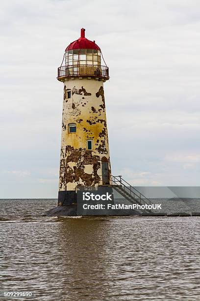 Point Of Ayr Lighthouse Stock Photo - Download Image Now - House, Wales, Abandoned