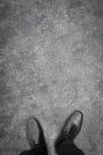 istock Black shoes standing on the floor 509301408