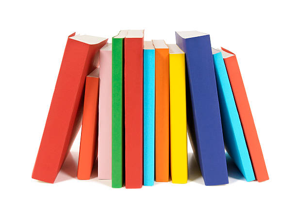 istock Small row of books isolated on white background . 509301490