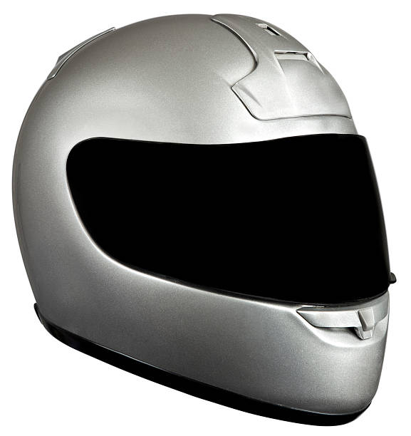 istock Sport bike motorcycle helmet three quarter view, clipping path 509303946