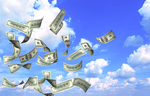 istock Flying banknotes of dollars 509304838