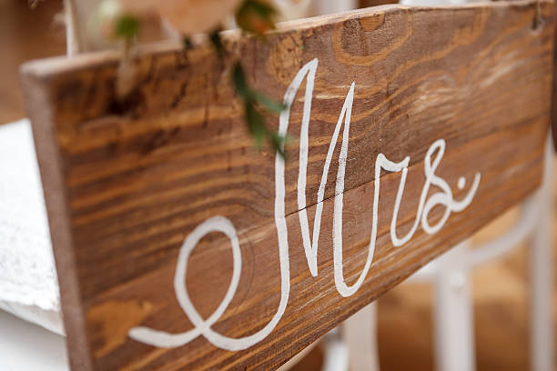 istock Mrs Sign on Chair 509304850