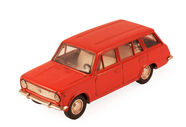 istock red children's toy car model 509310414