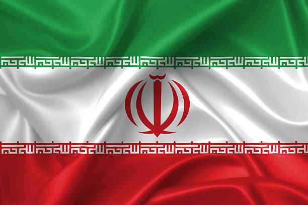 istock Flag of Iran 3D, silk texture 509311718
