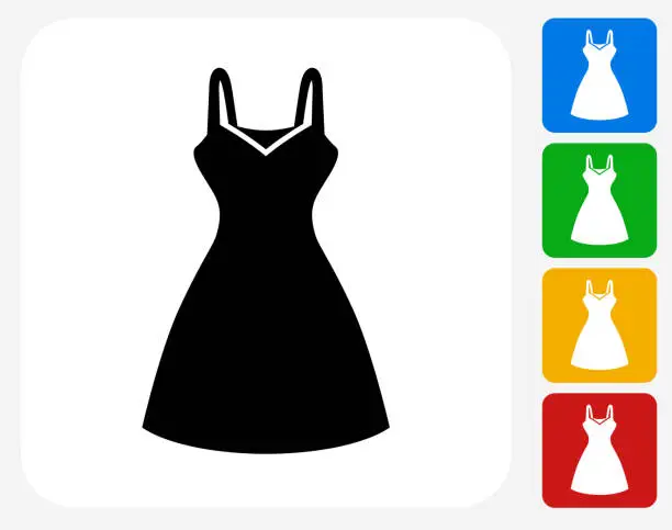 Vector illustration of Dress Icon Flat Graphic Design