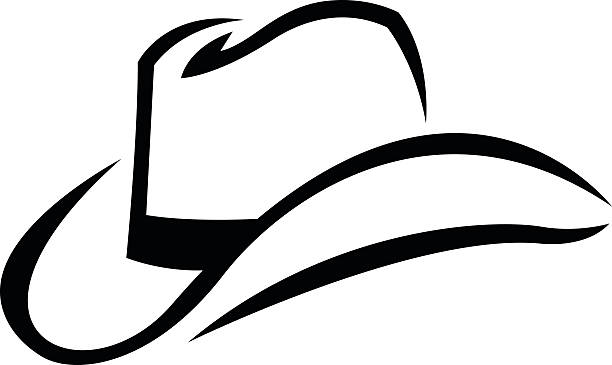 Cowboy Hat A vector illustration of a cowboy hat cartoon of cowboy hat graphic stock illustrations