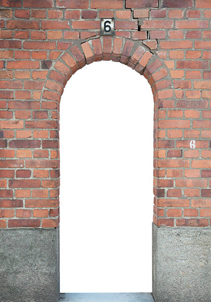 istock Brick background with white isolated space and number 6 509316853