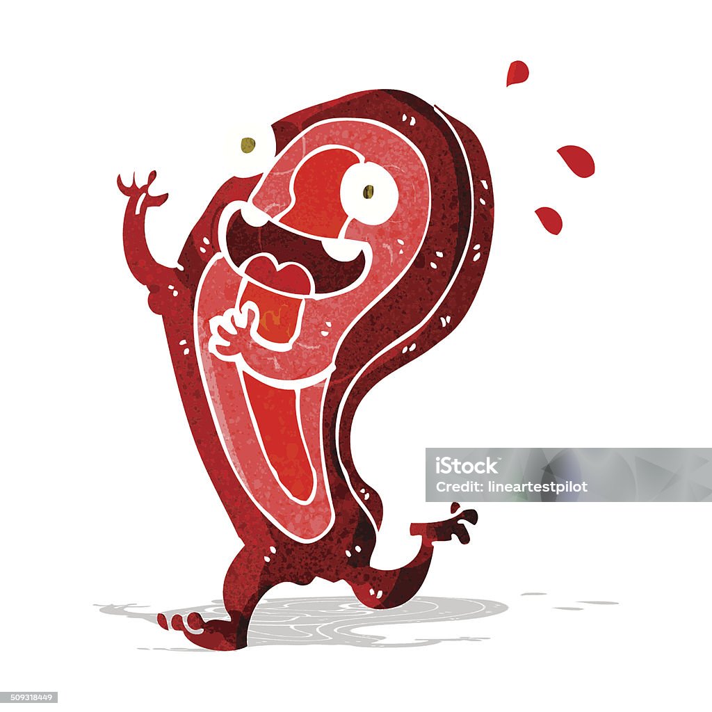 Cartoon Raining Meat Meat Cartoon Character Stock Illustration - Download Image Now ...