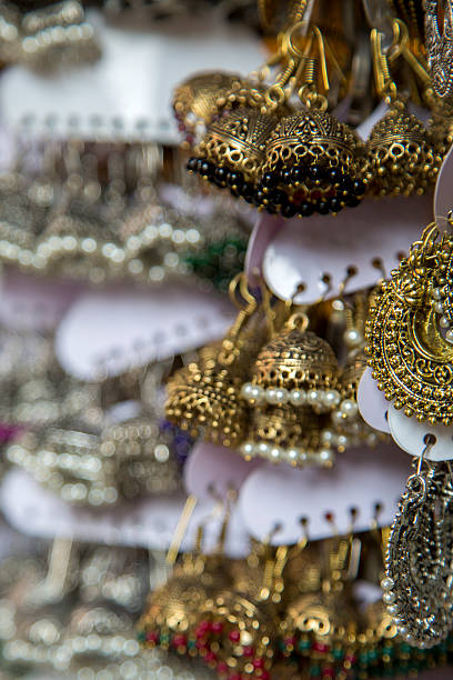 istock Earrings on bazar in Mumbai, India 509318762
