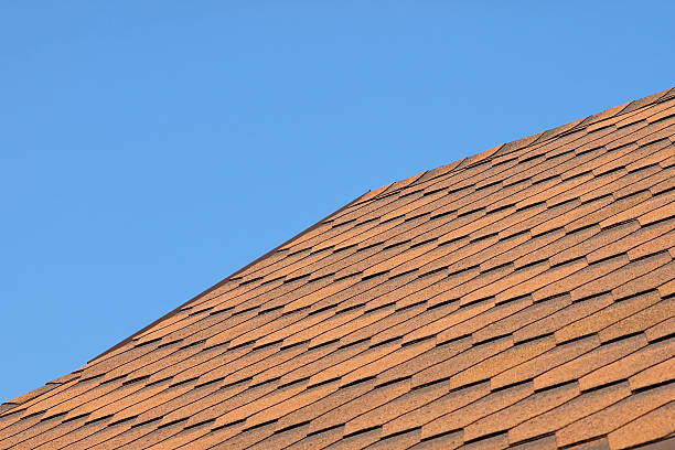 istock Roof of bituminous tiles. 509319219