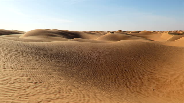 Great Eastern Sand Sea in Sahara desert of Tunisia