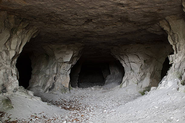 istock stone cave inside. view near the entrance 509342996