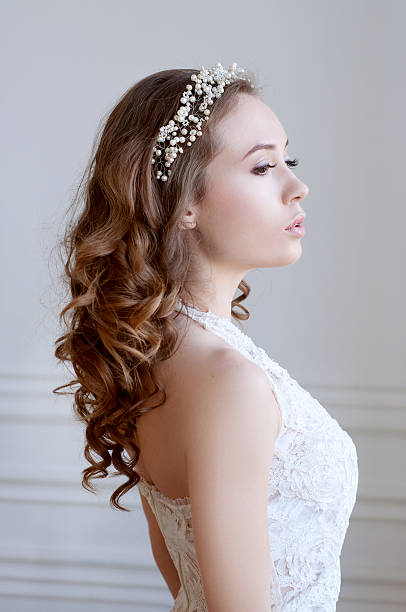 istock Tender young woman wearing headpiece 509343684