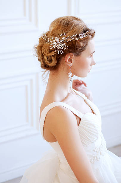 istock Tender young woman wearing headpiece 509343722