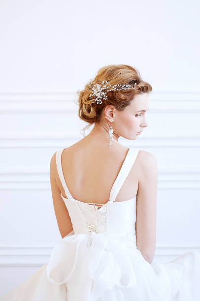 istock Tender young woman wearing headpiece 509343804