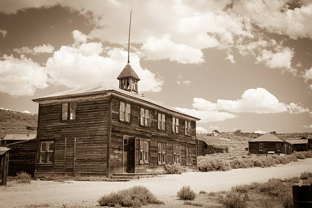 istock Aged sepia image of Bodie Ghost town old mining village 509344475