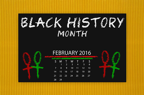 Black History Month February Calendar